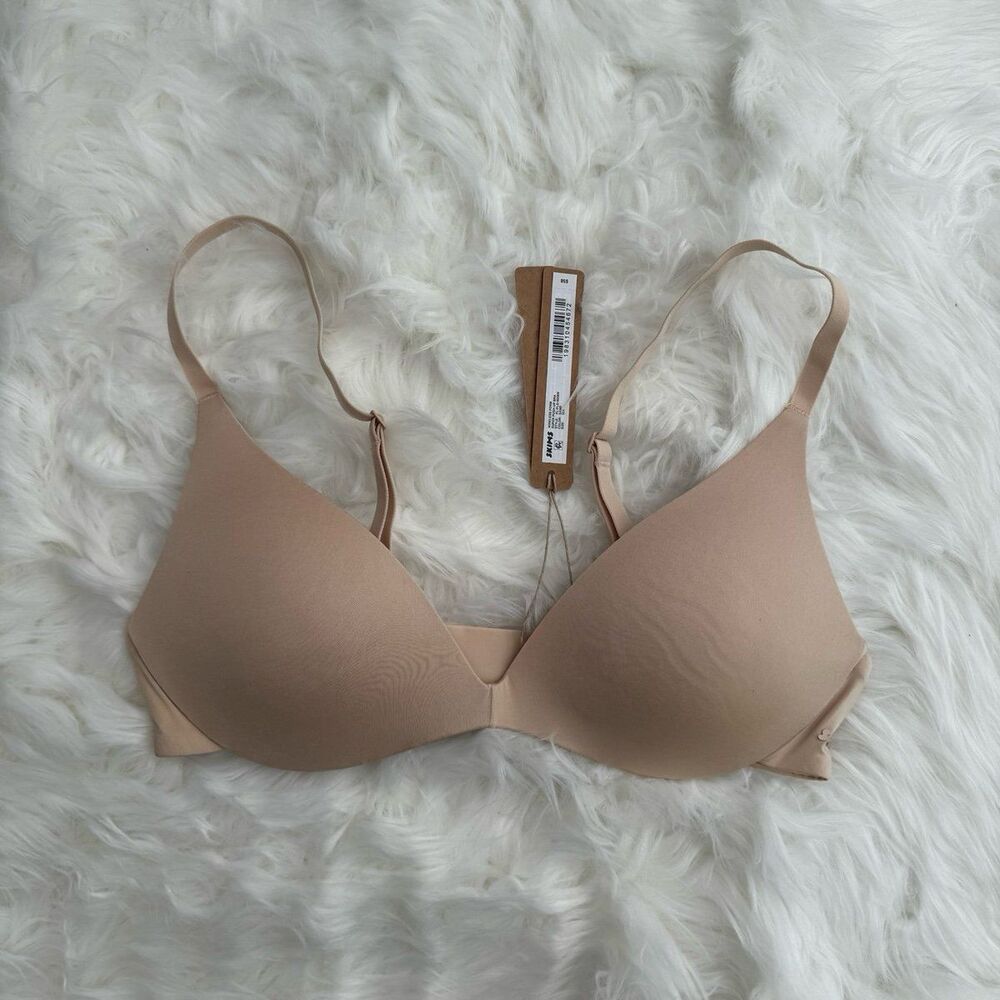 Skims Wireless Super Push up Bra Sand Size 34A